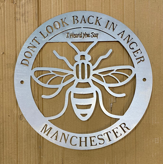 Don’t Look Back In Anger Manchester Bee Badge